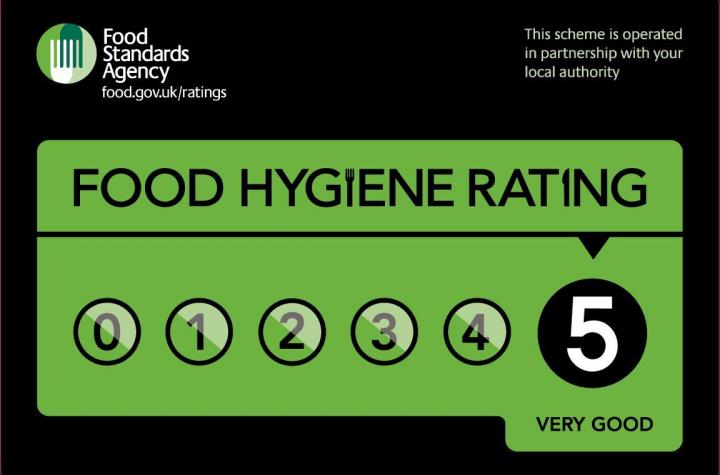 5 star hygiene rating for your takeaway and restaurant